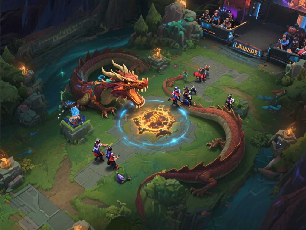 在《英雄联盟》中，地图资源如小龙、大龙和远古龙的争